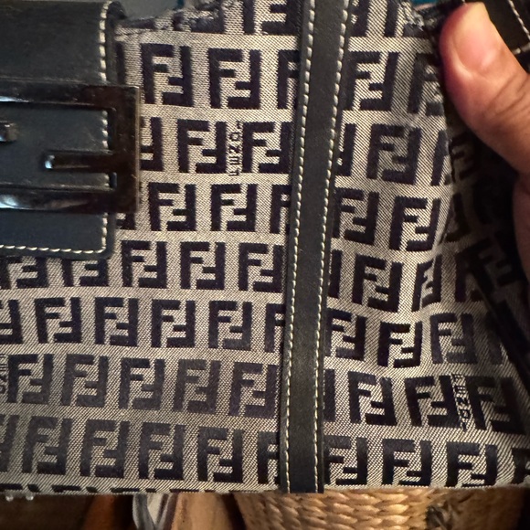 Fendi Handbags - Fendi Vintage Monogram Black and Gray Bag. Could not be authenticated pre 80s